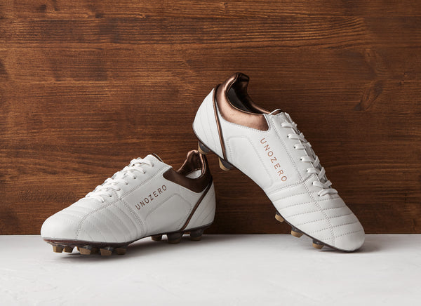Unozero White Cali Soccer Cleats