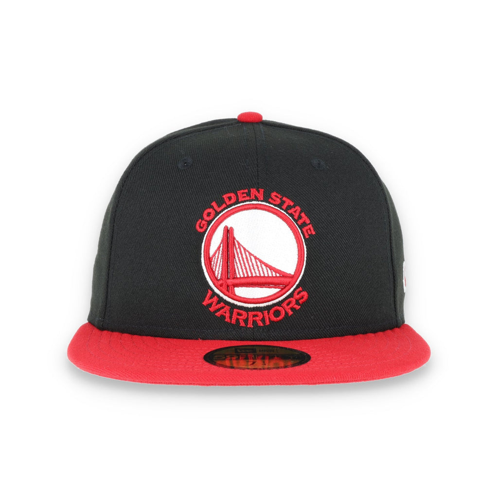 GOLDEN STATE WARRIORS NEW ERA 59FIFTY HAT-BLACK/RED