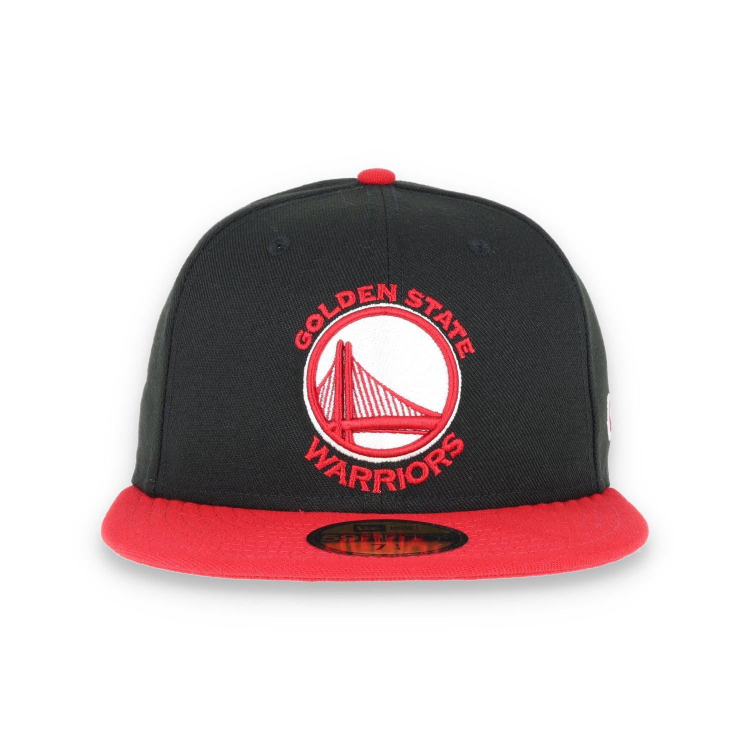 GOLDEN STATE WARRIORS NEW ERA 59FIFTY HAT-BLACK/RED