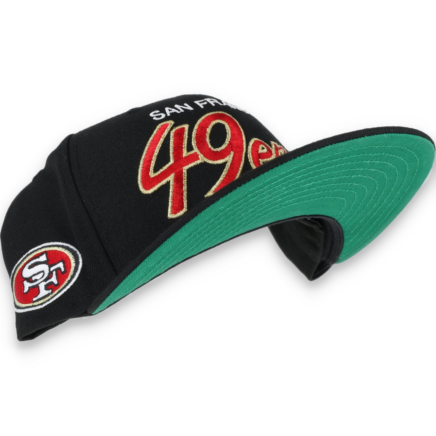 San Francisco 49ers New Era 59FIFTY Red Script-BLACK