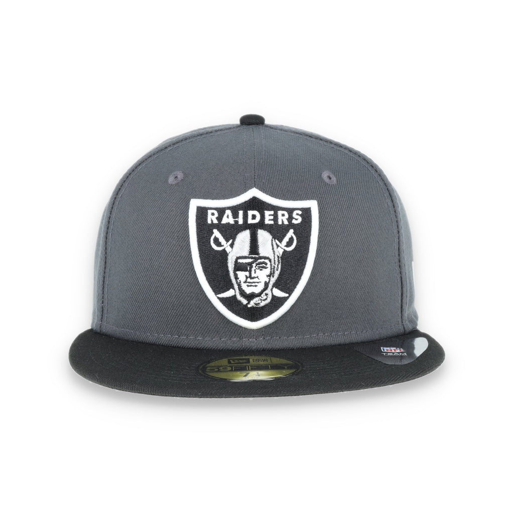 Las  Vegas Raiders New Era 59Fifty Fitted  Shield Logo -Black/Grey