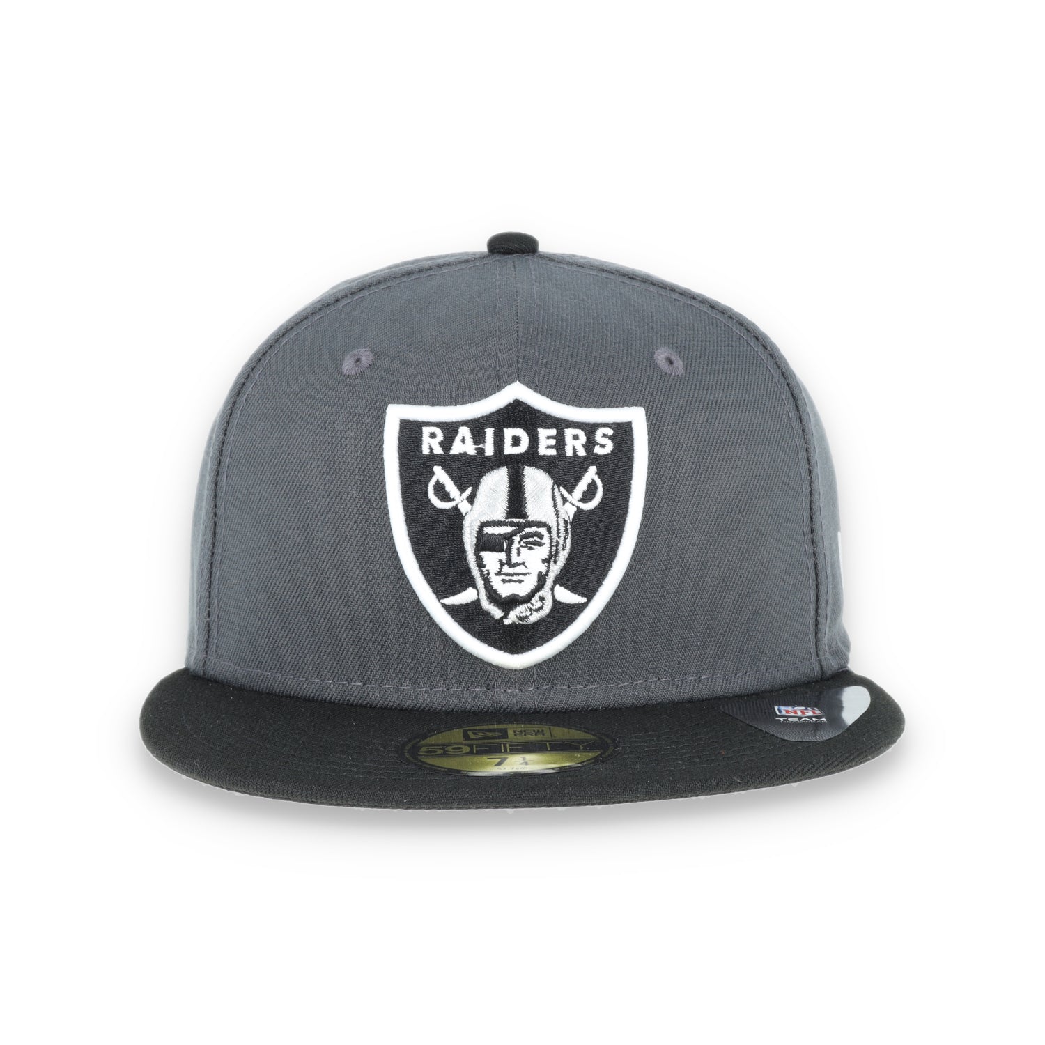 Las  Vegas Raiders New Era 59Fifty Fitted  Shield Logo -Black/Grey