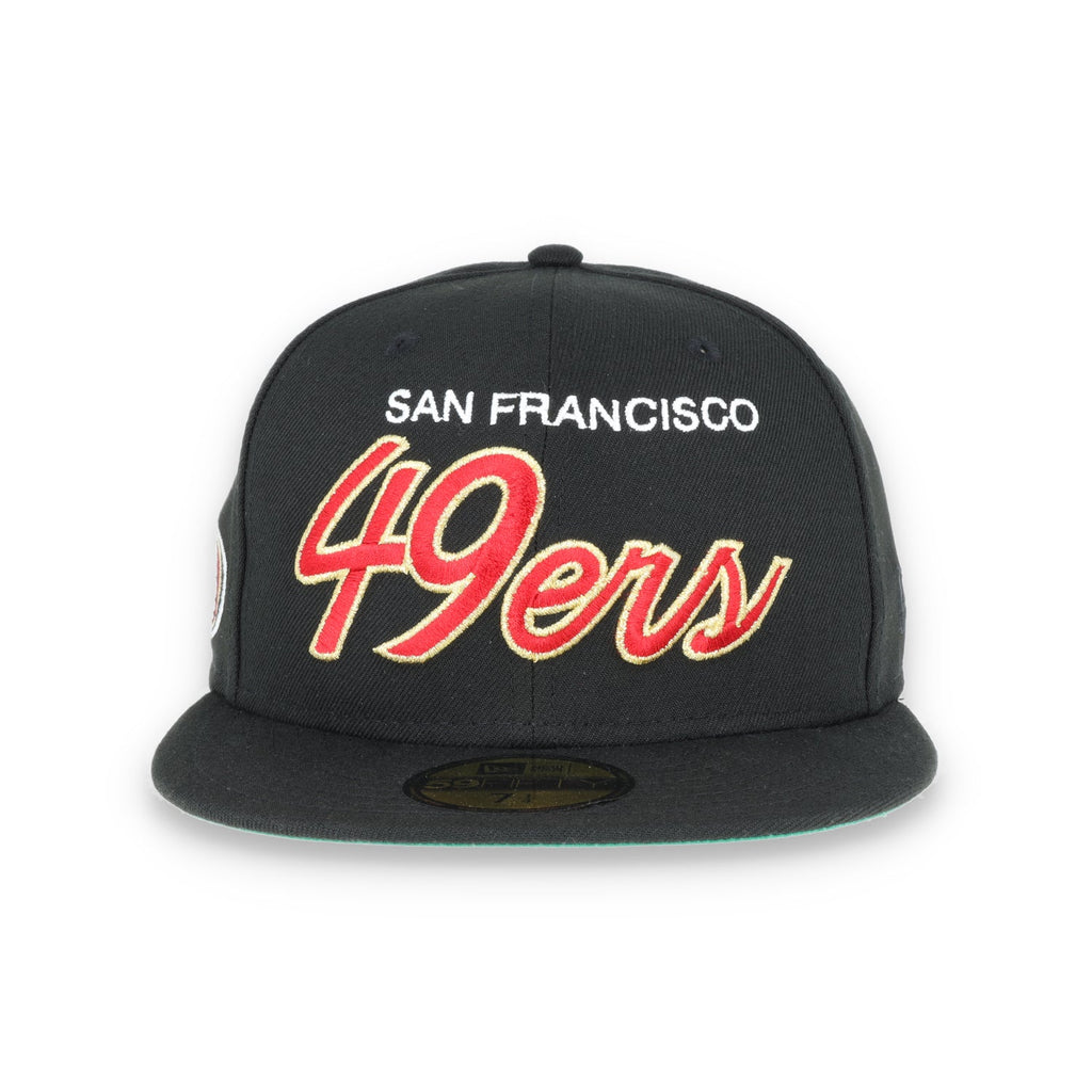 San Francisco 49ers New Era 59FIFTY Red Script-BLACK