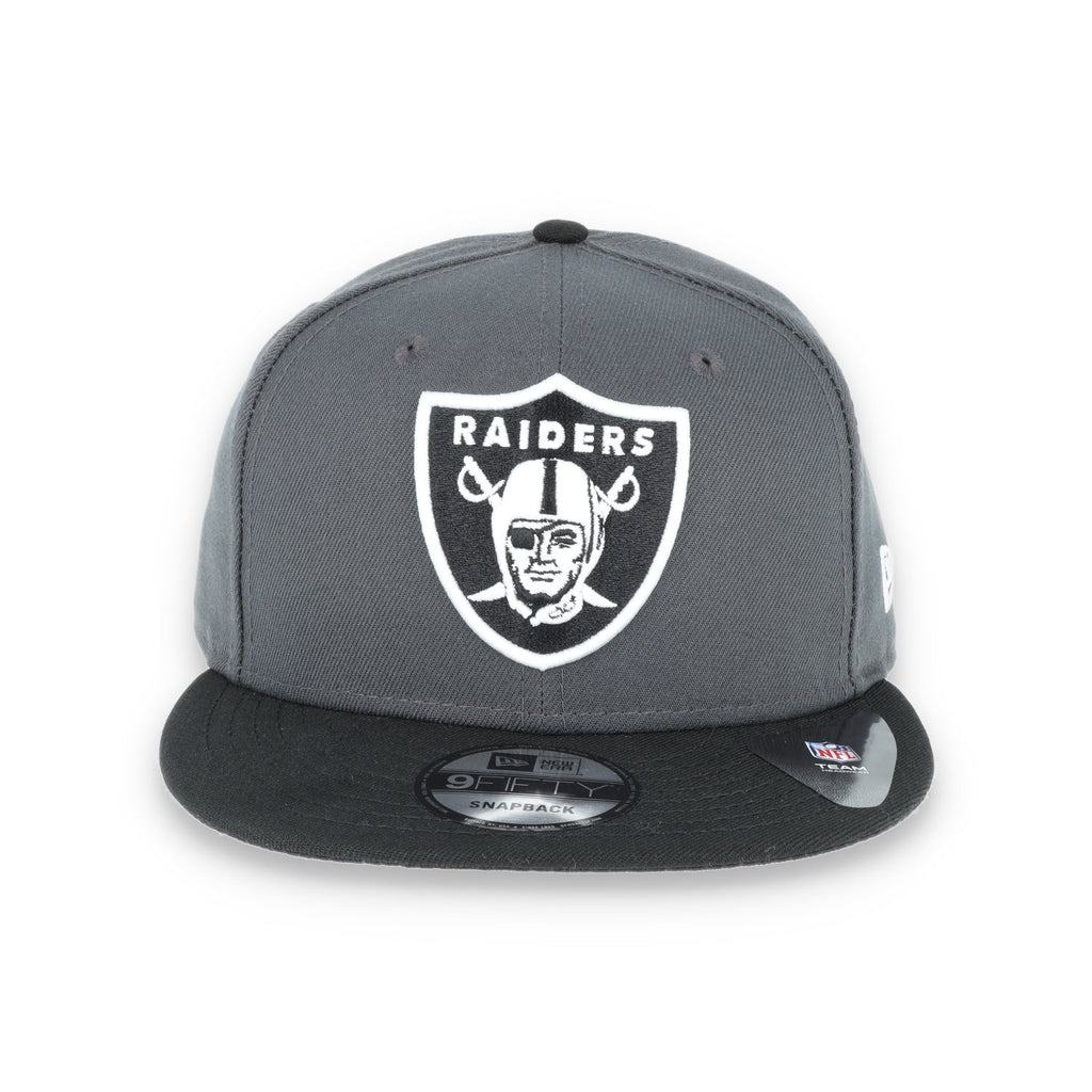 LAS VEGAS RAIDERS NEW ERA DARK GRAPH BLACK SHIELD 9FIFTY SNAPBACK ADJUSTABLE HAT