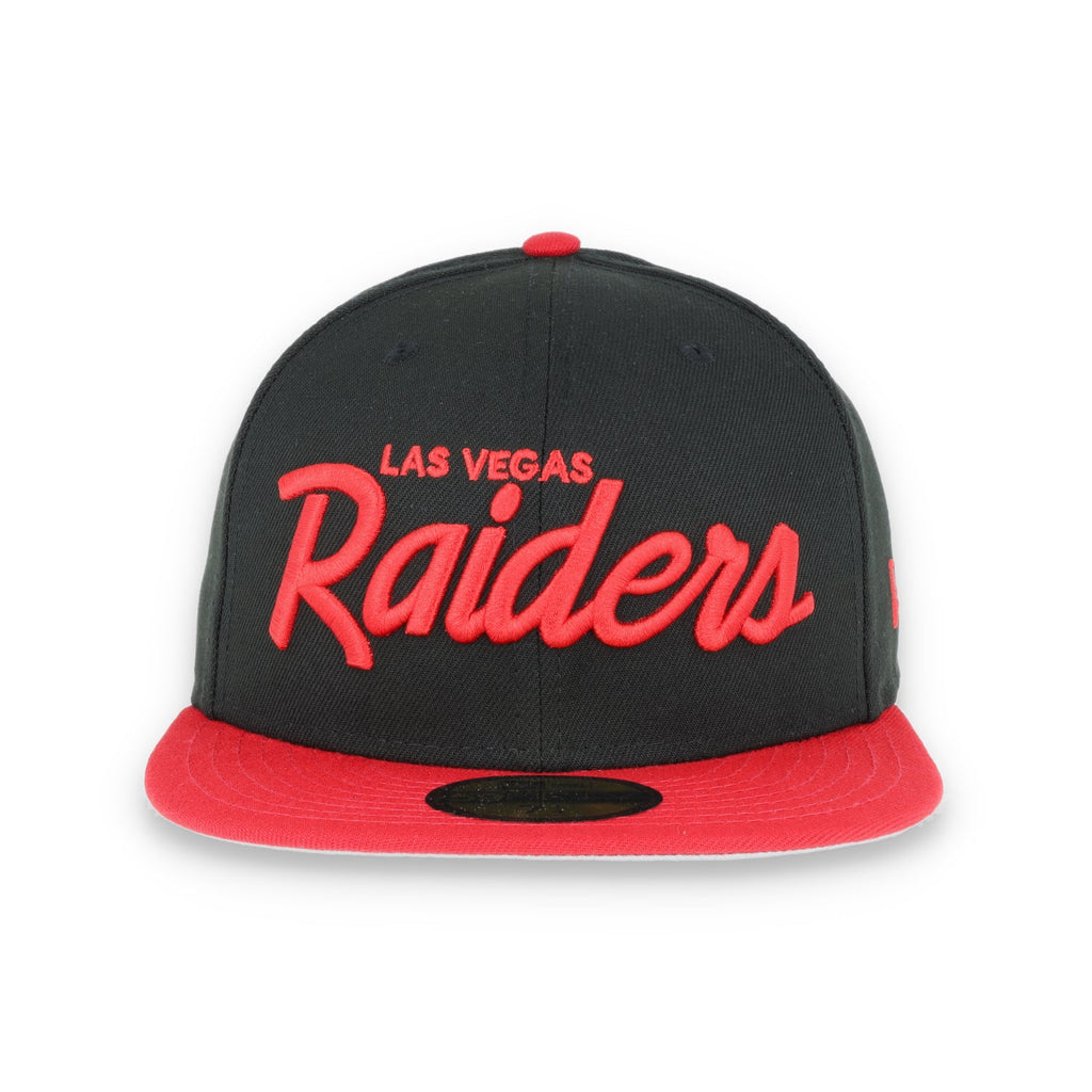 Las Vegas Raiders New Era 59Fifty Fitted Script -Black/Red