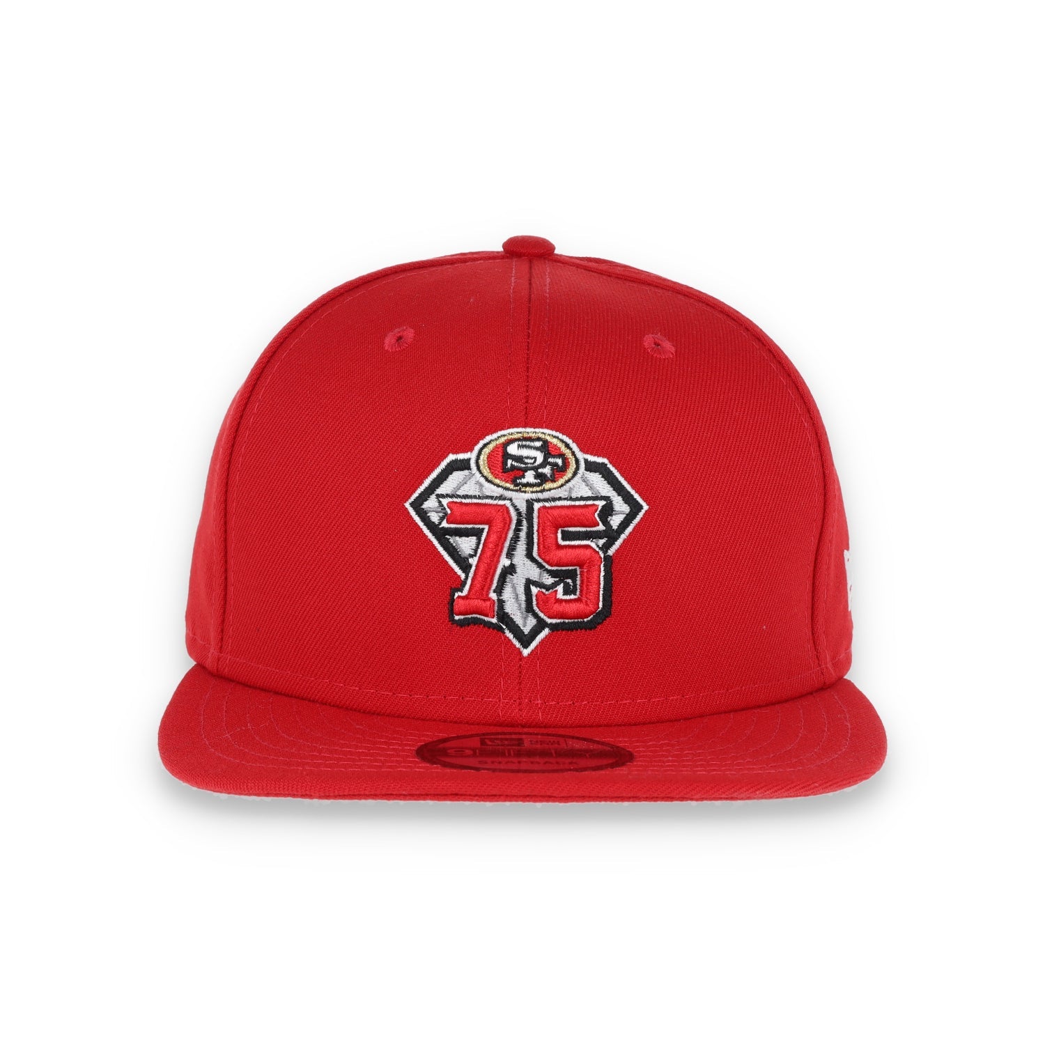 San Francisco 49ers New Era 75th Anniversary 9FIFTY Snapback Adjustable Hat - Scarlet