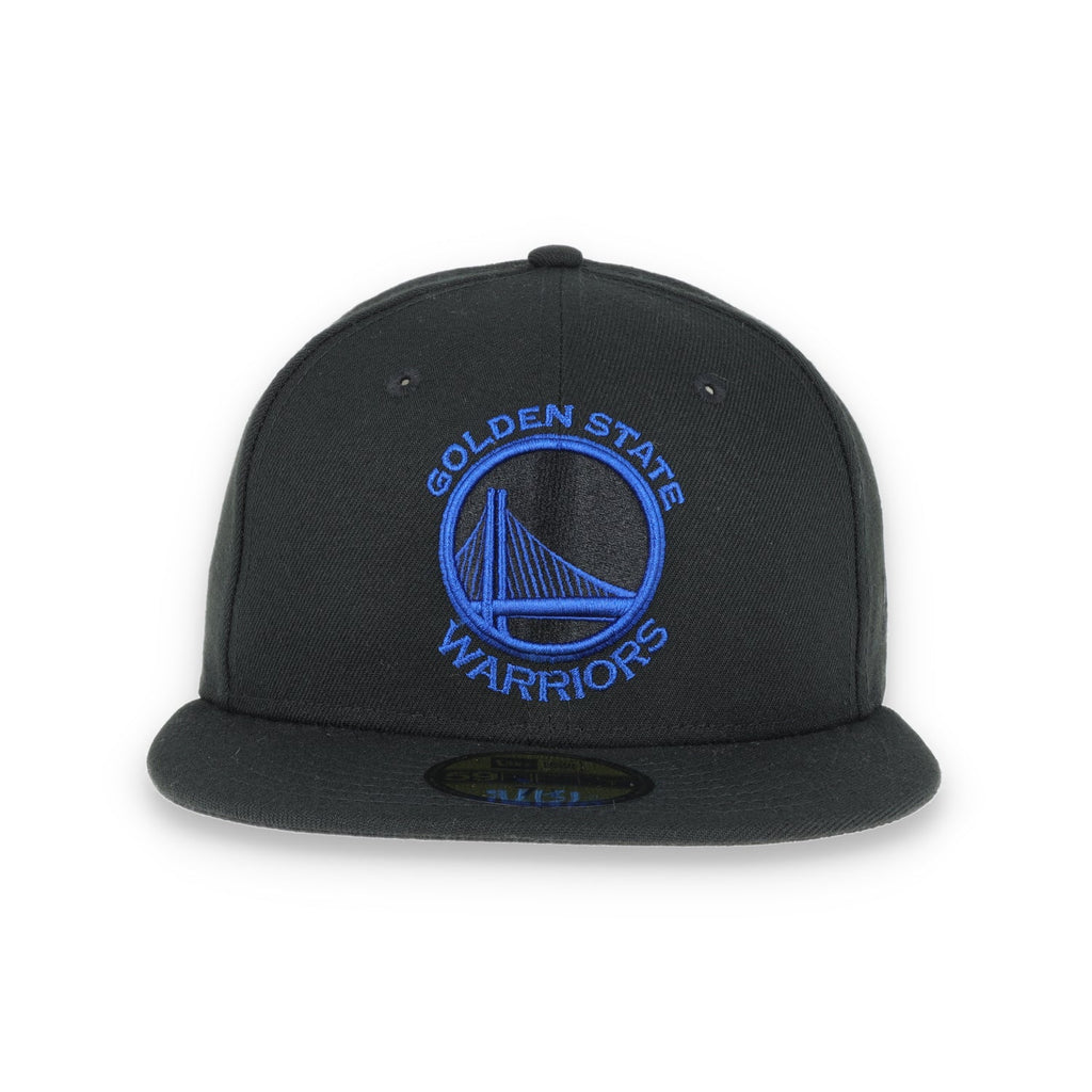 GOLDEN STATE WARRIORS NEW ERA 59FIFTY HAT-BLACK/DARK BLUE