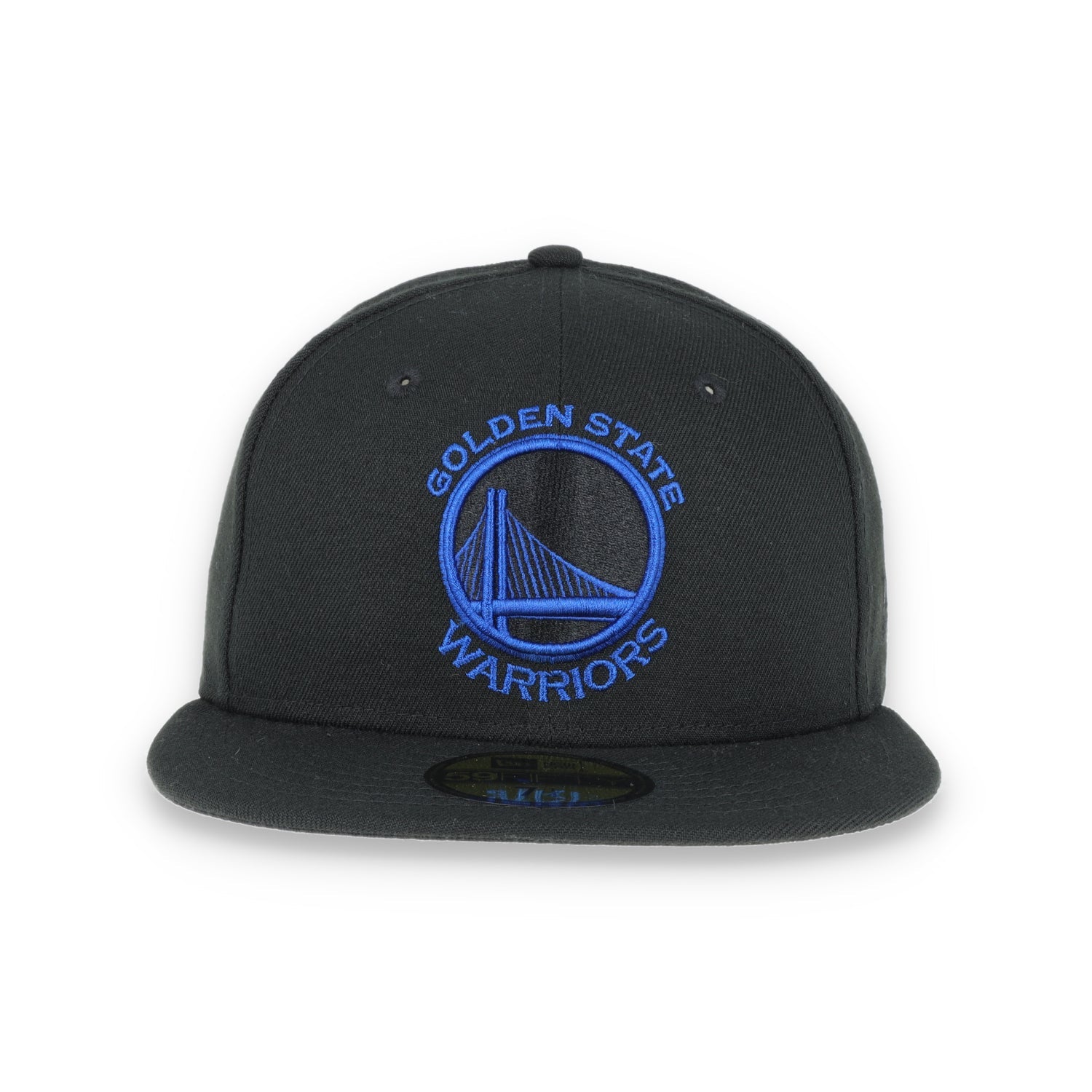 GOLDEN STATE WARRIORS NEW ERA 59FIFTY HAT-BLACK/DARK BLUE