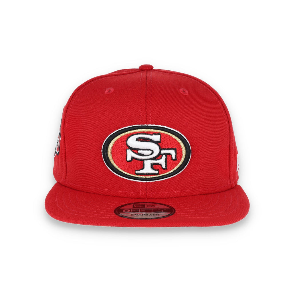 San Francisco 49ers New Era 75th Anniversary 9FIFTY Side Patch Snapback Adjustable Hat - Scarlet