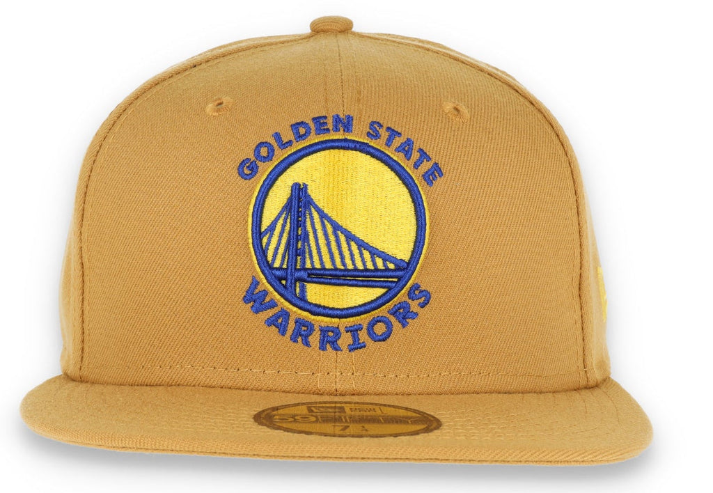 Golden State Warriors New Era 59Fifty Fitted Hat- Panama Tan