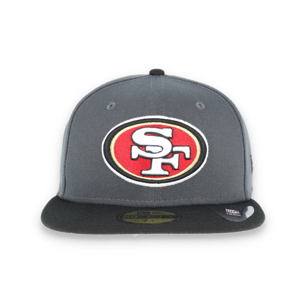 San Francisco 49Ers New Era 59Fifty Fitted Oval Logo Hat -Black/Grey