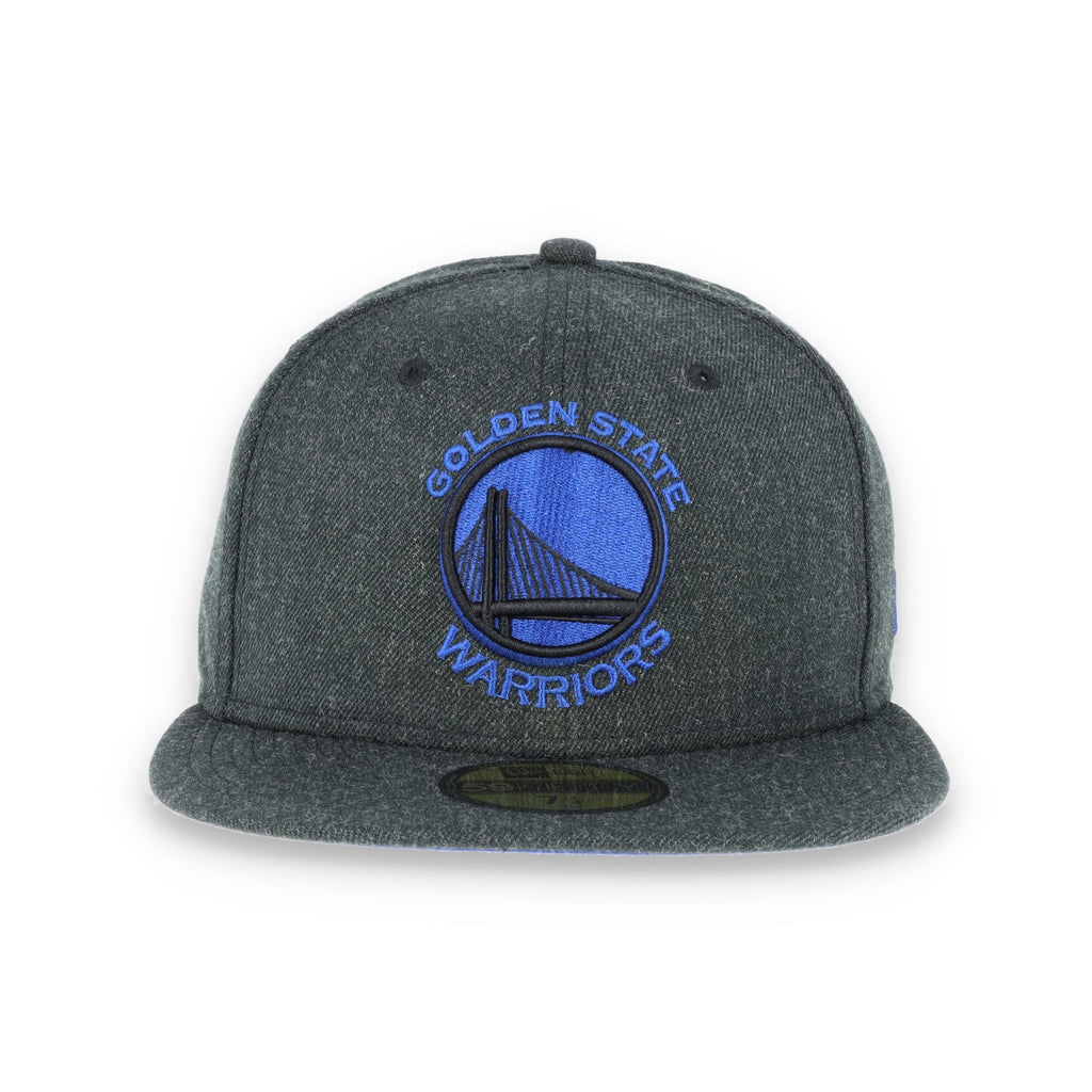 GOLDEN STATE WARRIORS NEW ERA 59FIFTY HAT-HEATHER BLACK/DARK BLUE