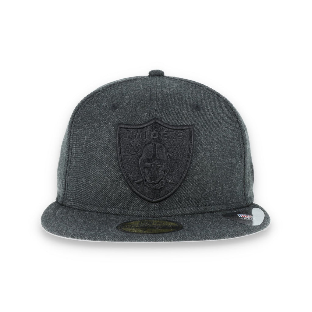 Las Vegas Raiders New Era 59Fifty Fitted  Shield Logo -Heather