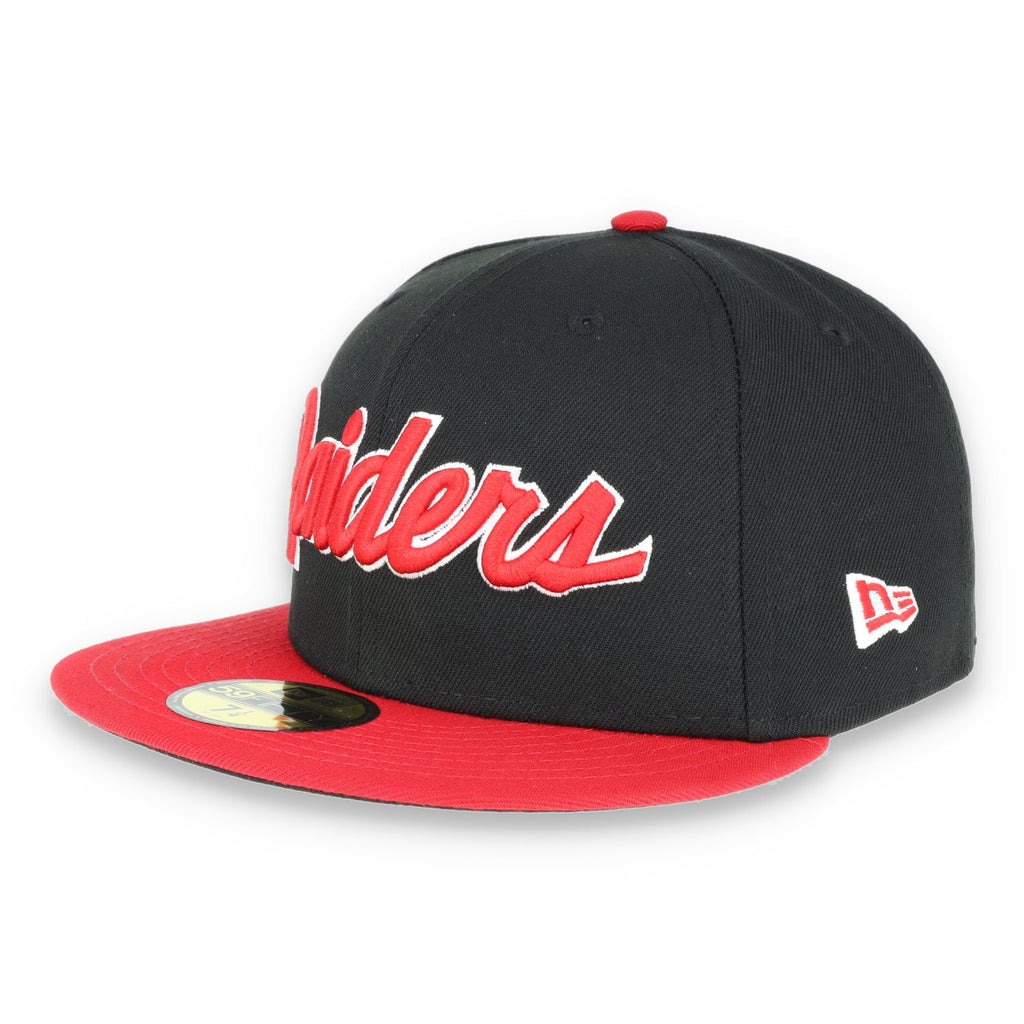 Las Vegas Raiders New Era 59Fifty Fitted Script -Black/Red