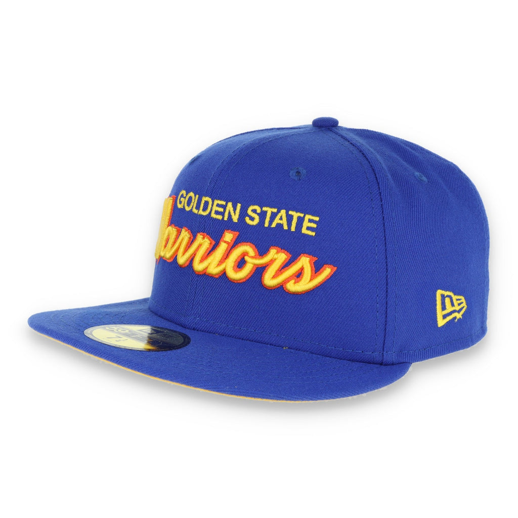 Golden State Warriors New Era 59Fifty Fitted 1989 Script Hat-Royal