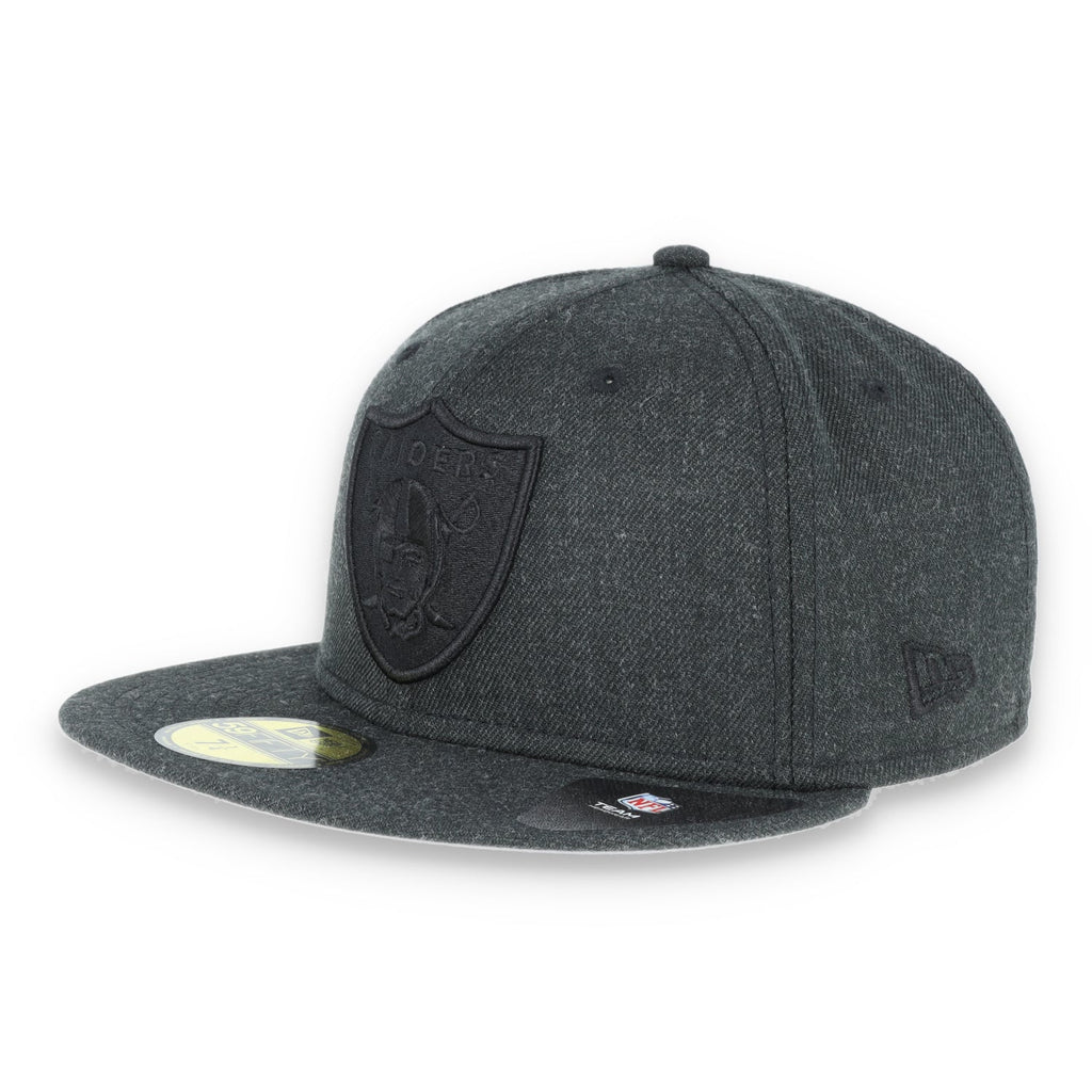 Las Vegas Raiders New Era 59Fifty Fitted  Shield Logo -Heather
