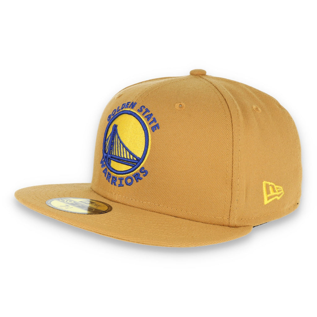 Golden State Warriors New Era 59Fifty Fitted Hat- Panama Tan