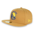 Golden State Warriors New Era 59Fifty Fitted Hat- Panama Tan