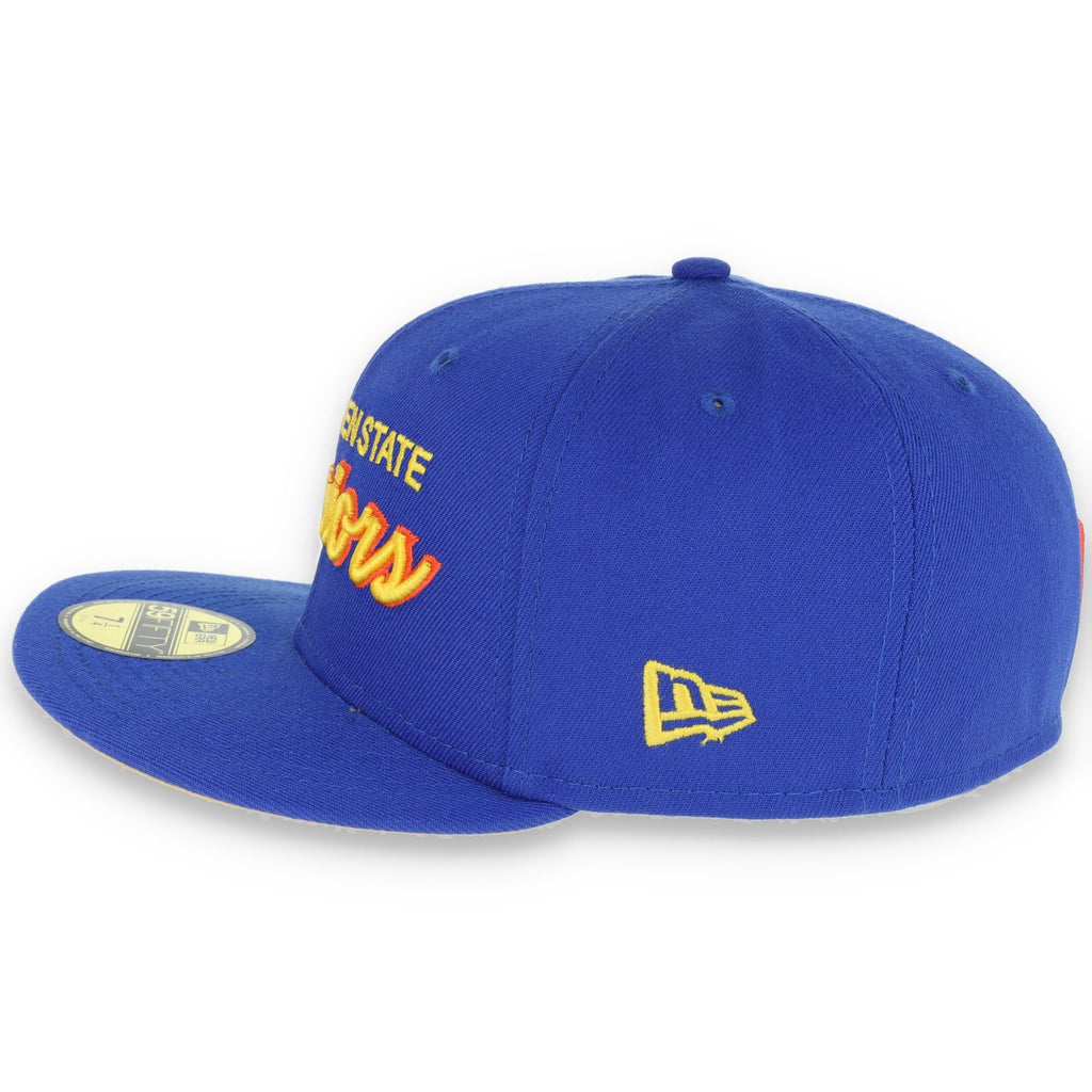Golden State Warriors New Era 59Fifty Fitted 1989 Script Hat-Royal