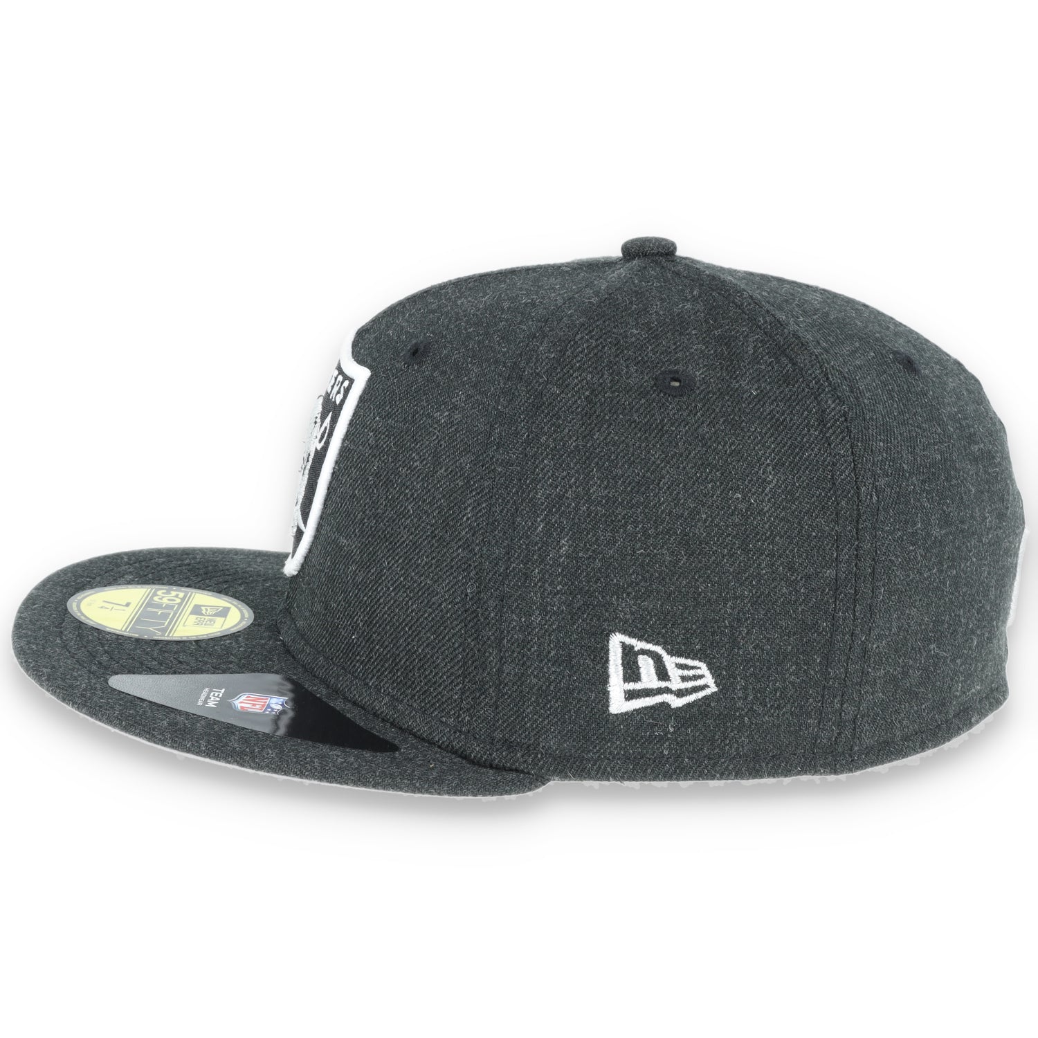 Las Vegas Raiders New Era 59Fifty Fitted  Shield Logo -Black Heather