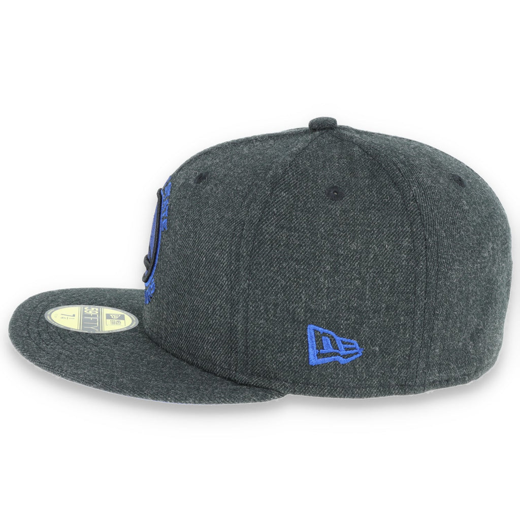 GOLDEN STATE WARRIORS NEW ERA 59FIFTY HAT-HEATHER BLACK/DARK BLUE