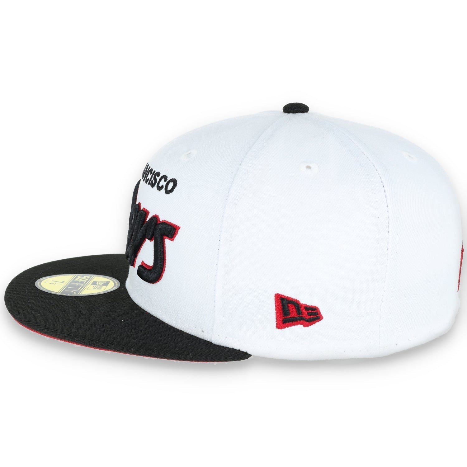 NEW ERA SAN FRANCISCO 49ERS 59FIFTY FITTED SCRIPT HAT-White