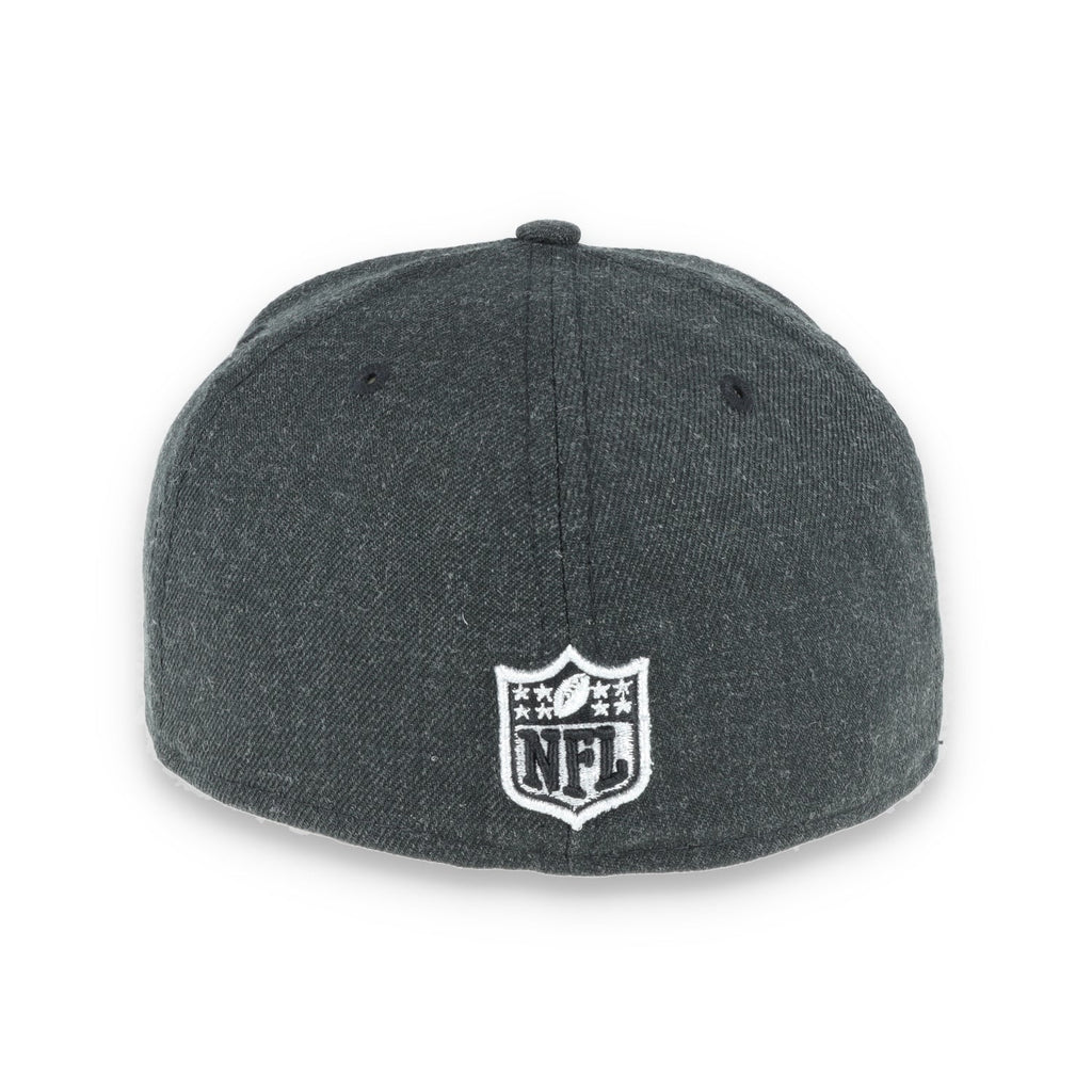 Las Vegas Raiders New Era 59Fifty Fitted  Shield Logo -Black Heather