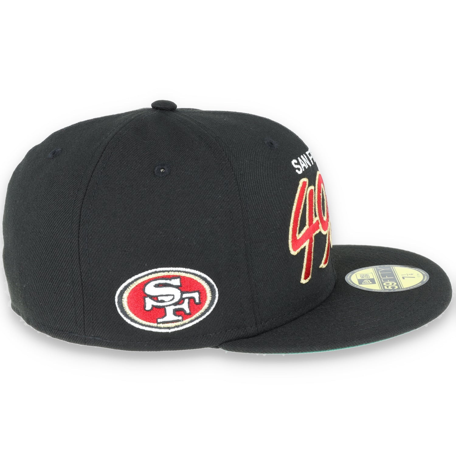 San Francisco 49ers New Era 59FIFTY Red Script-BLACK