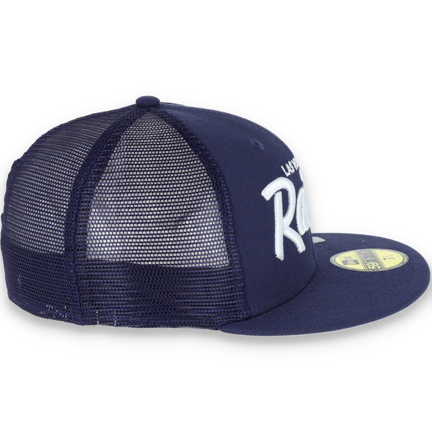 LAS VEGAS RAIDERS NEW ERA mesh script 59FIFTY FITTED-navy