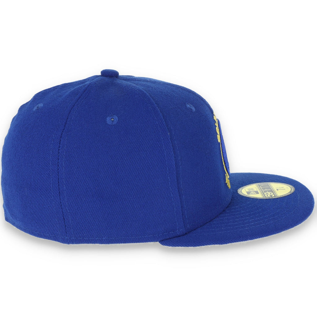 GOLDEN STATE WARRIORS NEW ERA 59FIFTY HAT-BLUE/YELLOW
