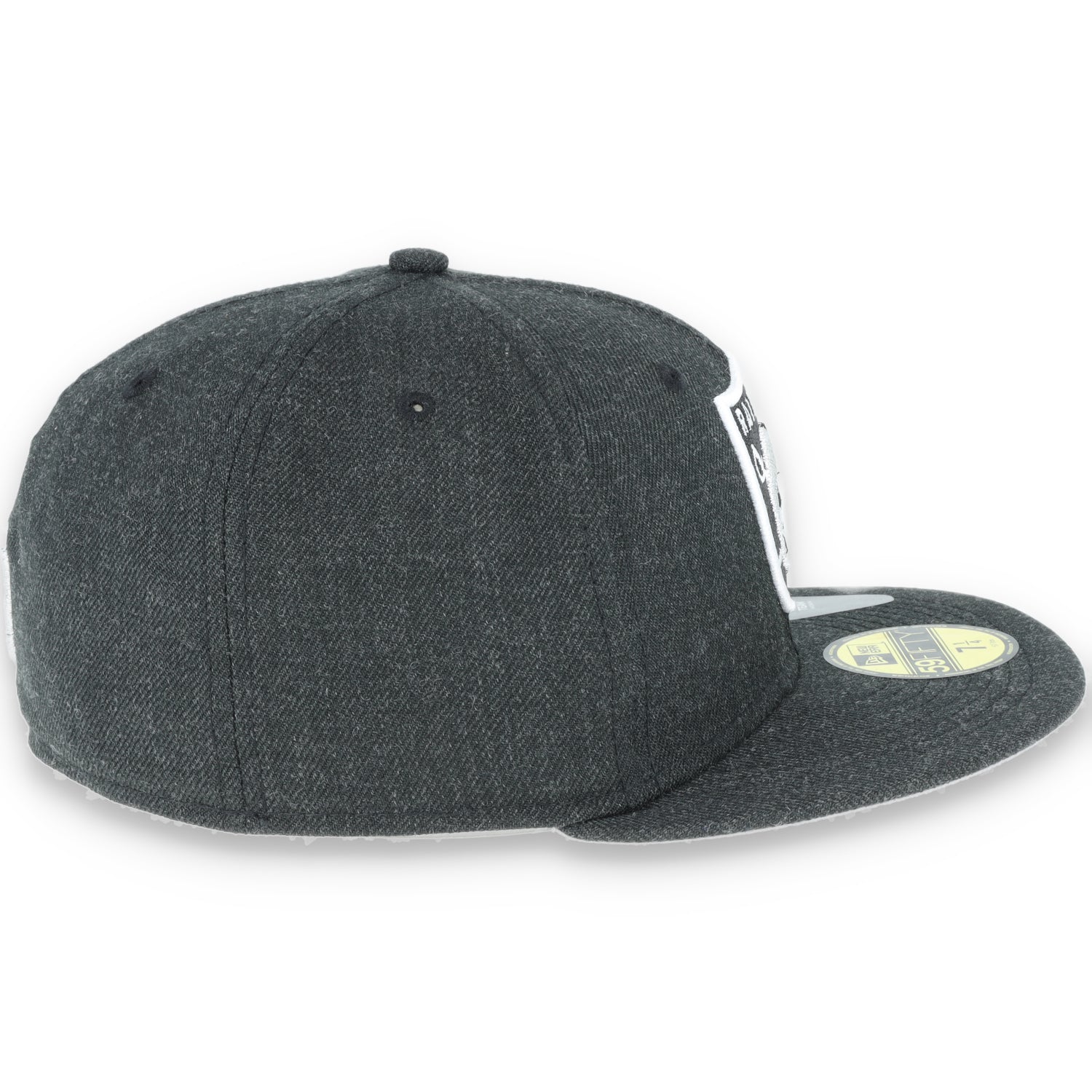 Las Vegas Raiders New Era 59Fifty Fitted  Shield Logo -Black Heather