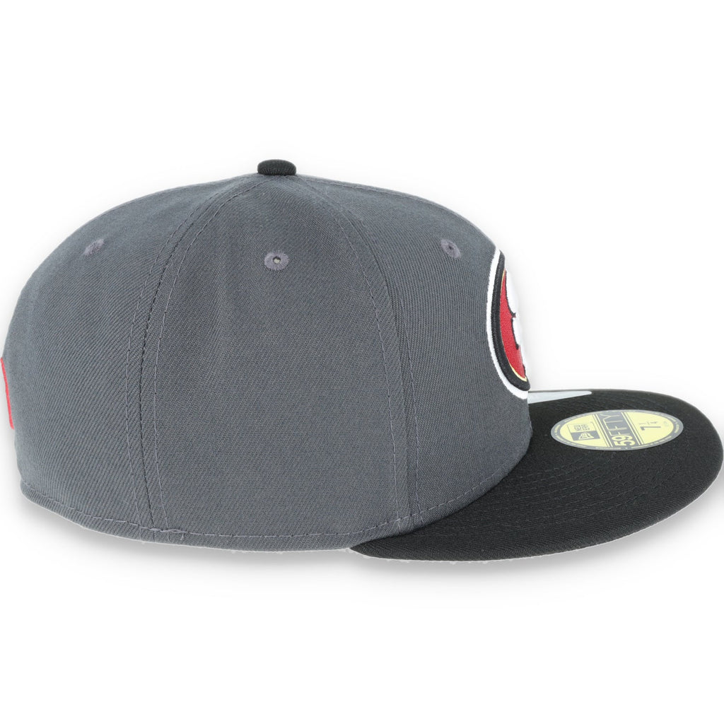 San Francisco 49Ers New Era 59Fifty Fitted Oval Logo Hat -Black/Grey