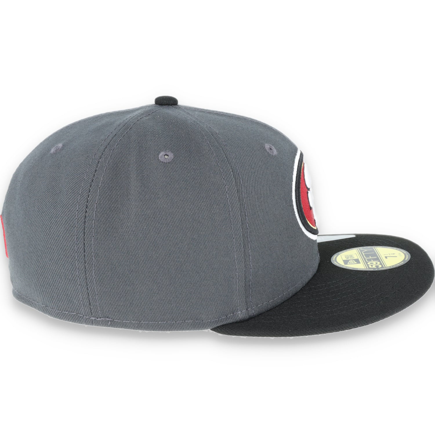 San Francisco 49Ers New Era 59Fifty Fitted Oval Logo Hat -Black/Grey