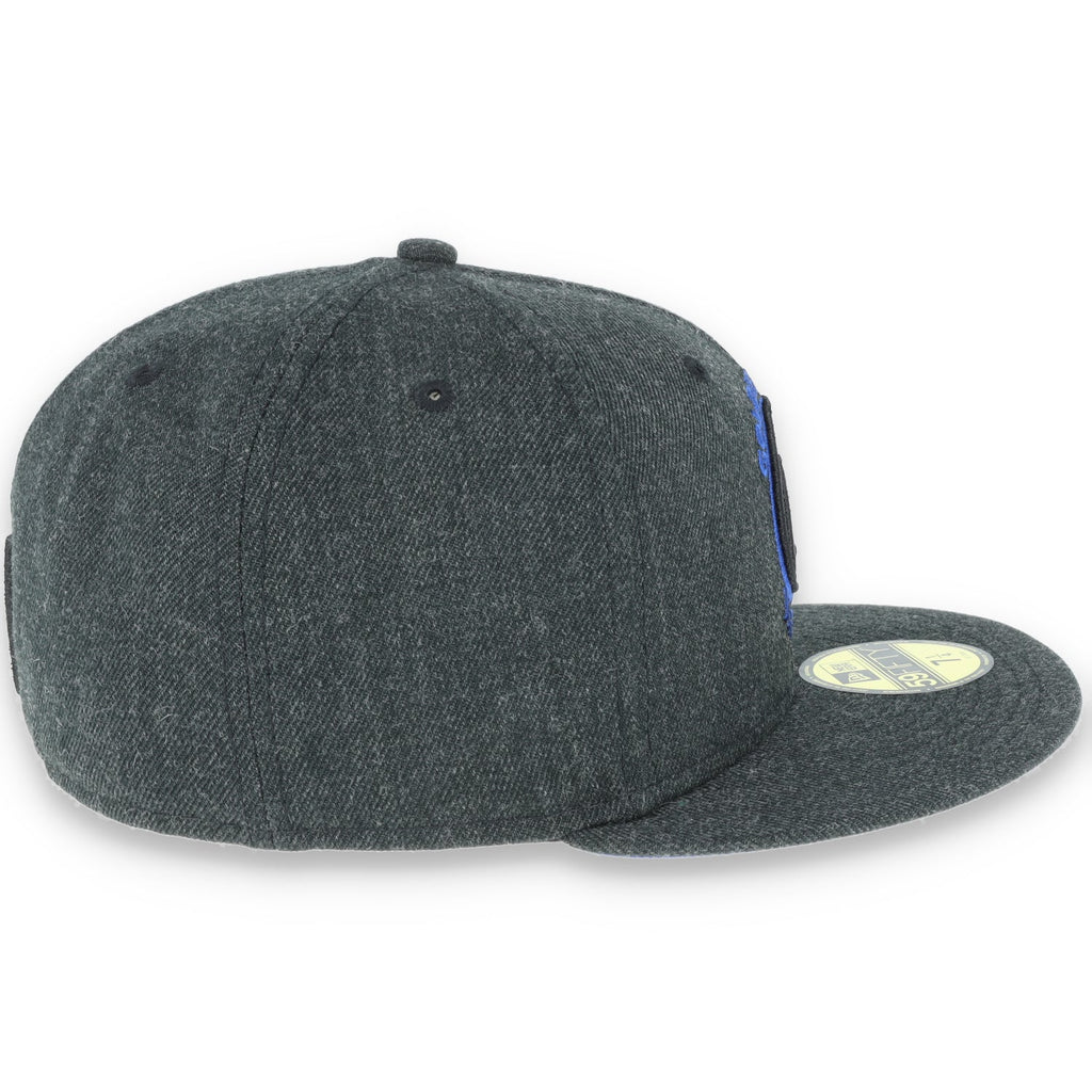 GOLDEN STATE WARRIORS NEW ERA 59FIFTY HAT-HEATHER BLACK/DARK BLUE