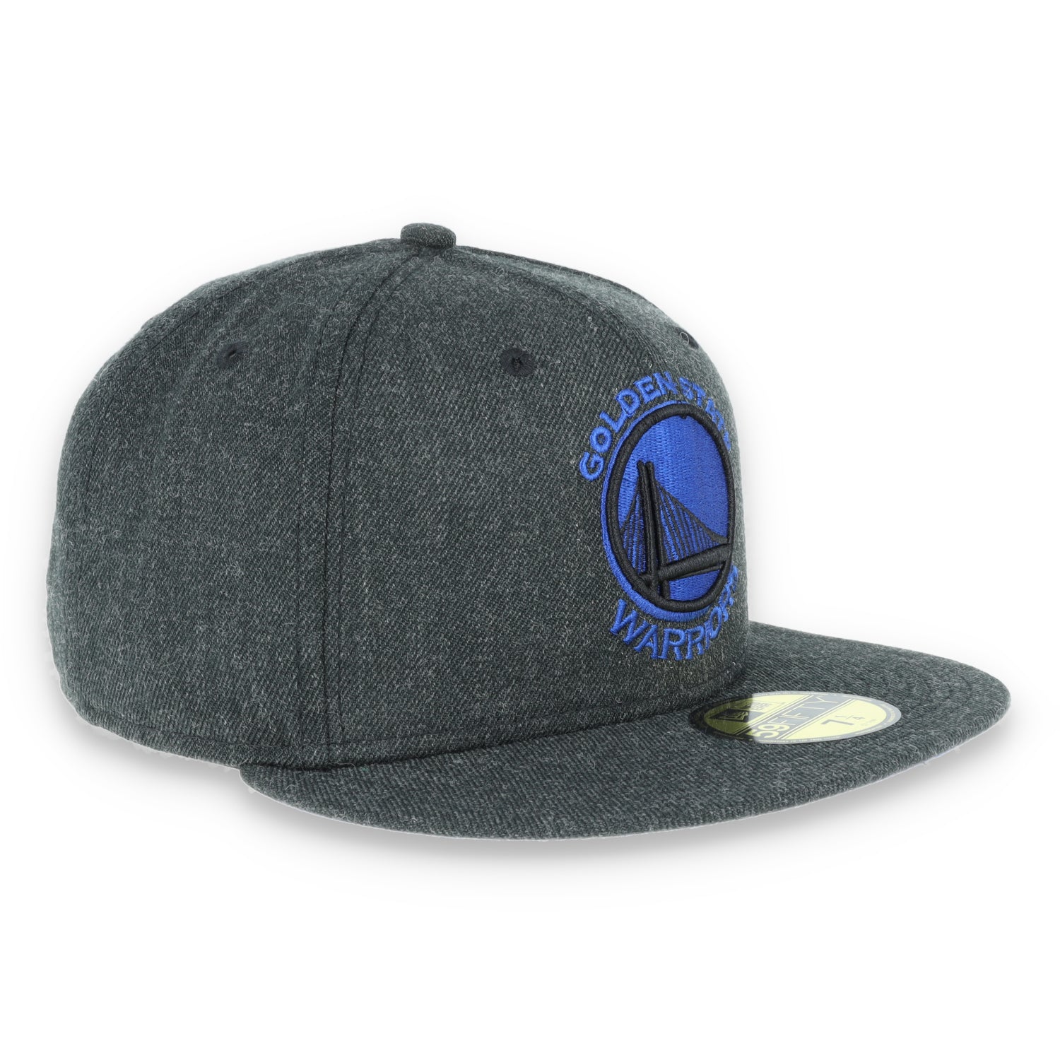 GOLDEN STATE WARRIORS NEW ERA 59FIFTY HAT-HEATHER BLACK/DARK BLUE