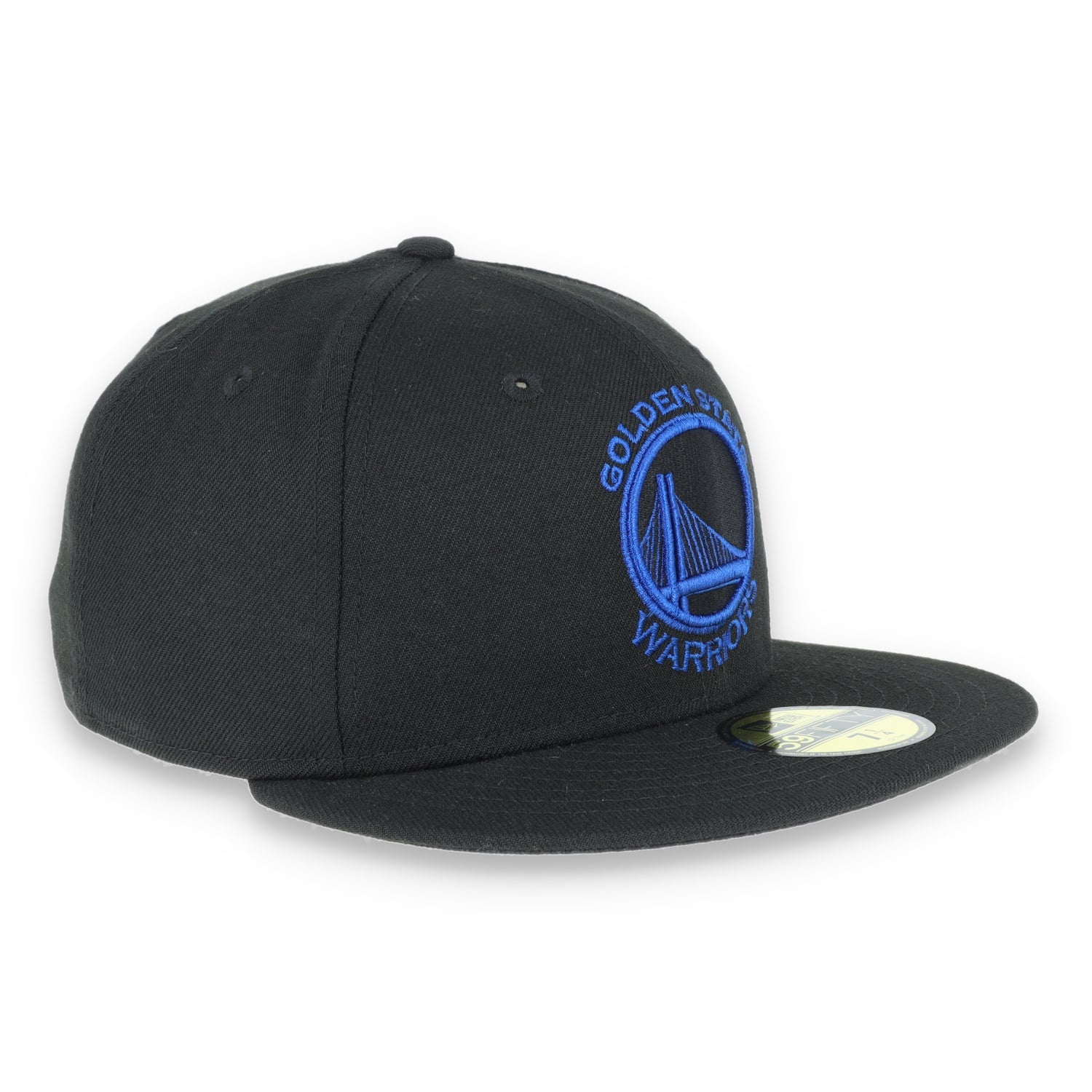GOLDEN STATE WARRIORS NEW ERA 59FIFTY HAT-BLACK/DARK BLUE