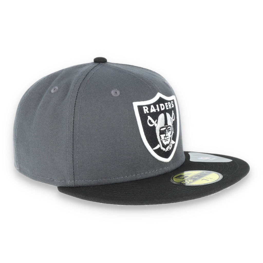 Las  Vegas Raiders New Era 59Fifty Fitted  Shield Logo -Black/Grey