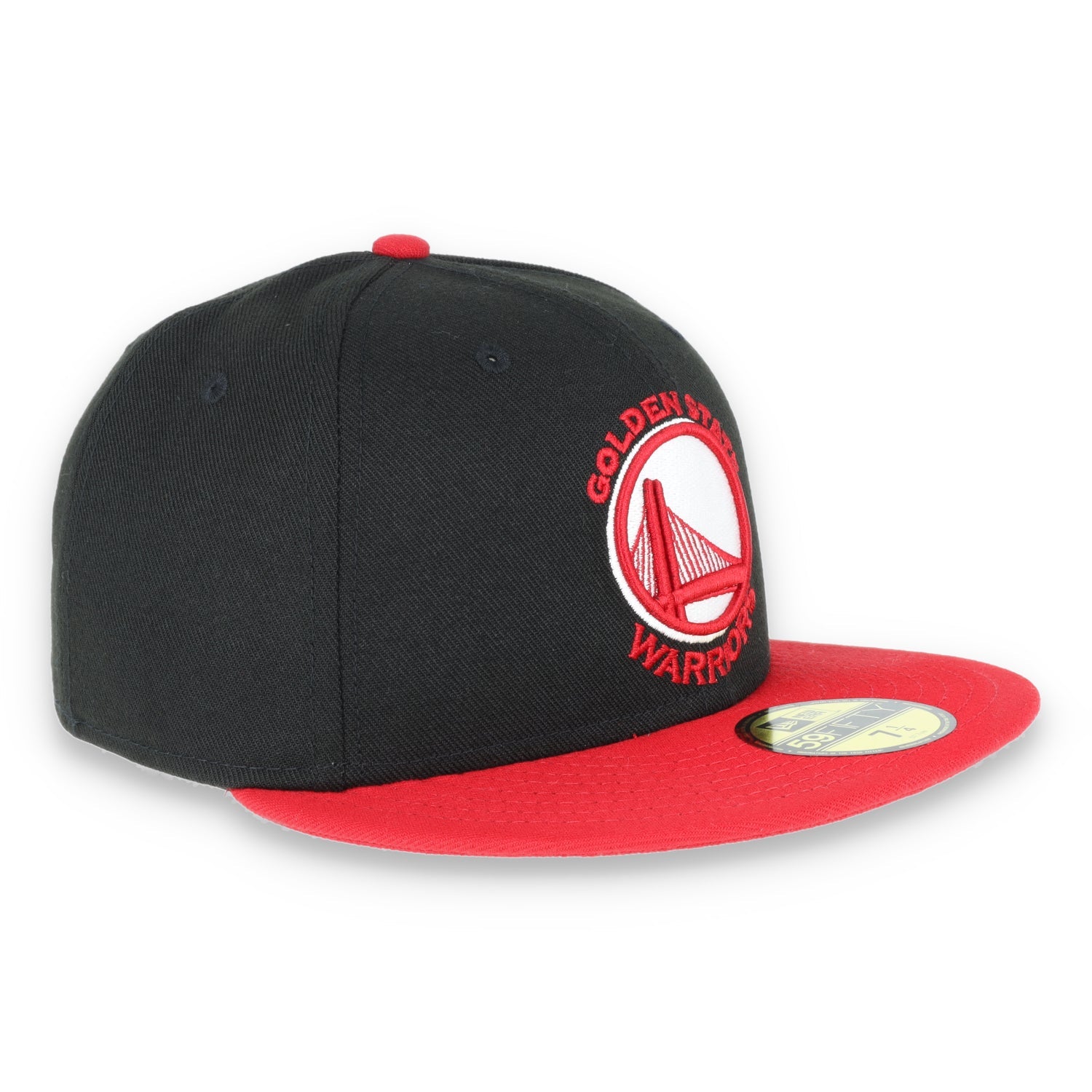 GOLDEN STATE WARRIORS NEW ERA 59FIFTY HAT-BLACK/RED