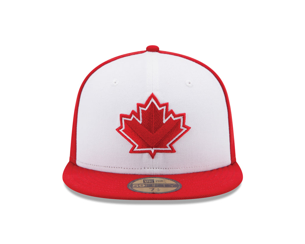 Vancouver Canadians MiLB New Era Men's White/Red 59Fifty Alternate Authentic Collection Fitted Hat