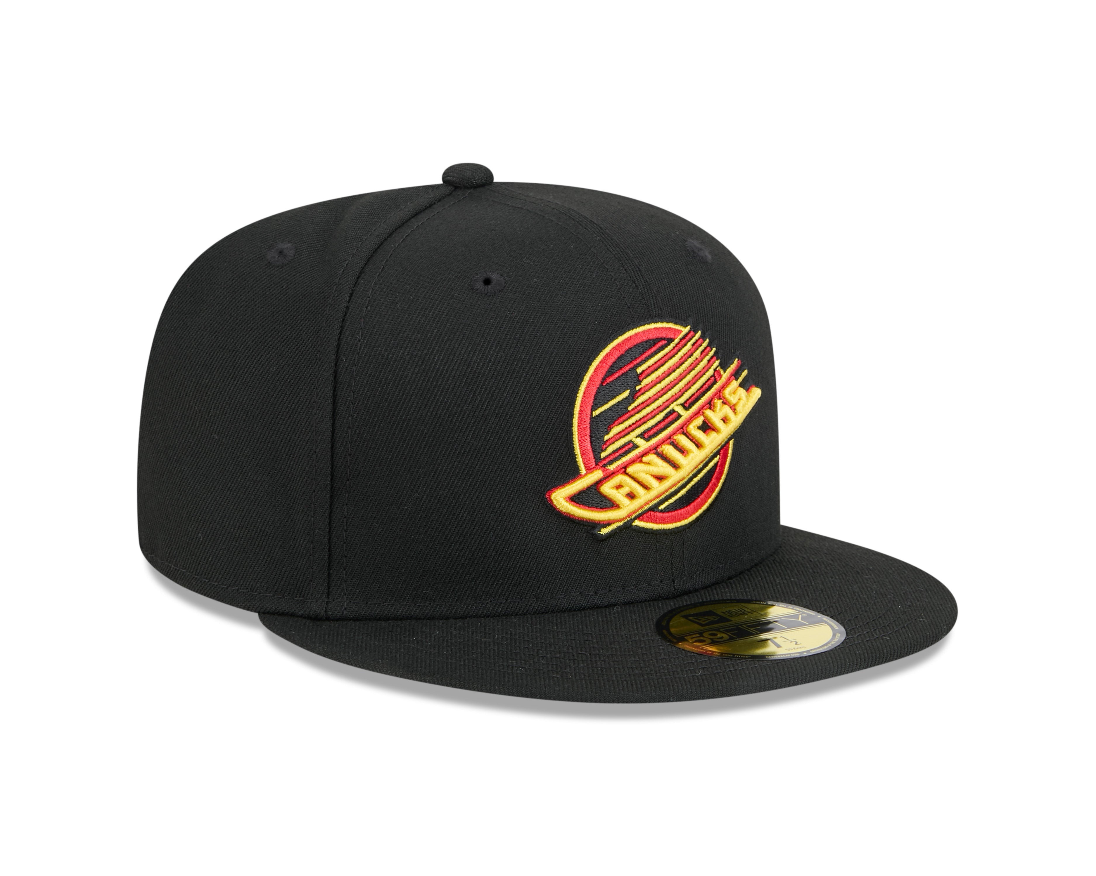 Vancouver Canucks NHL New Era Men's Black 59Fifty Core Fitted Hat