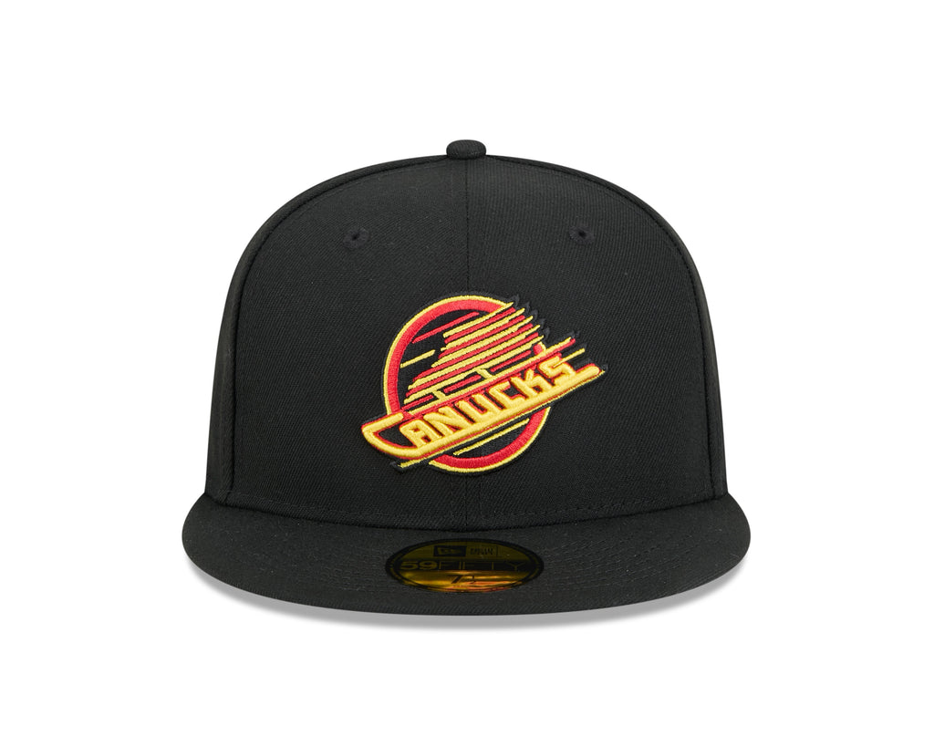 Vancouver Canucks NHL New Era Men's Black 59Fifty Core Fitted Hat