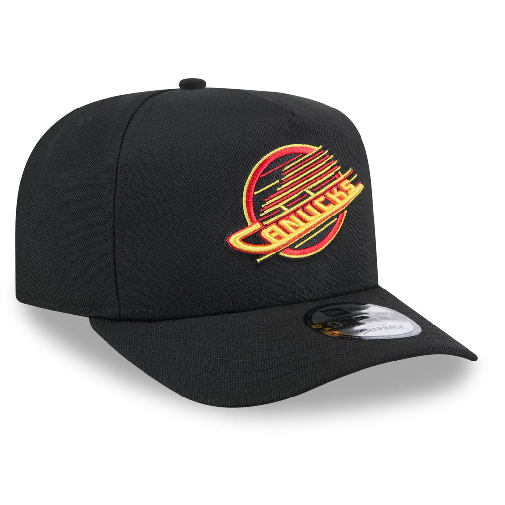 Vancouver Canucks NHL New Era Men's Black 9Fifty A-Frame Snapback