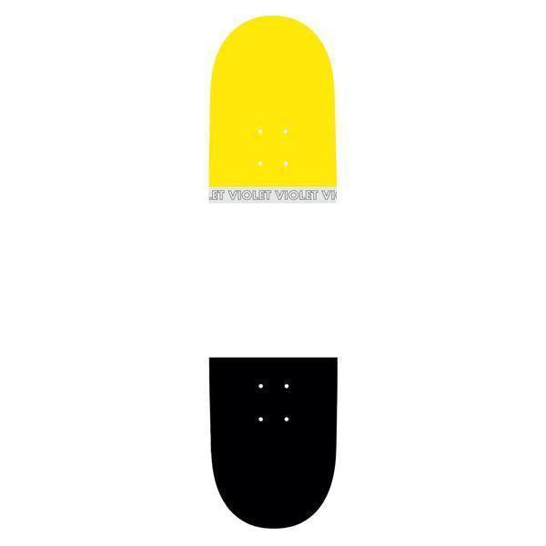 Violet Skateboards Lollipop Yellow Deck 8.38"
