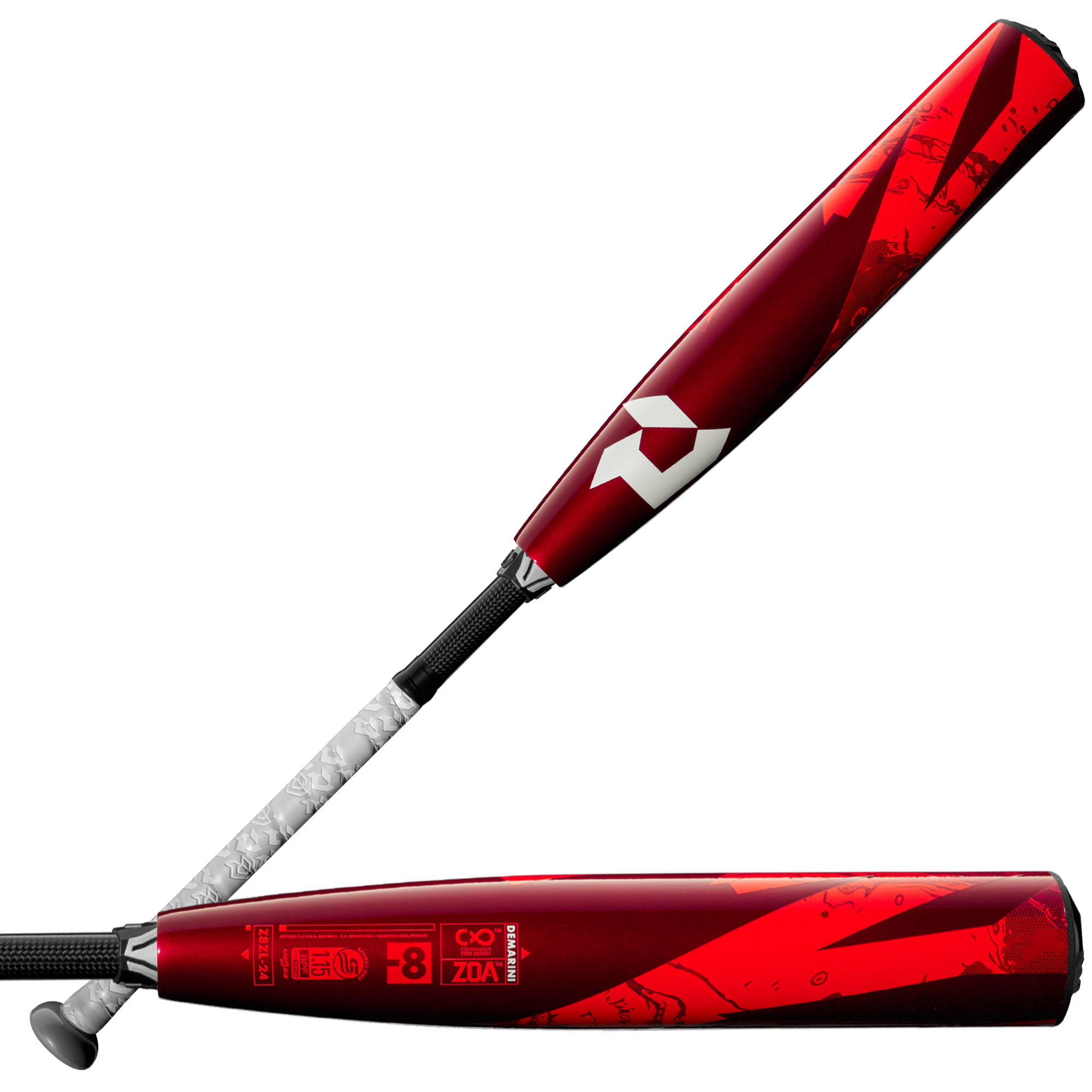 DEMARINI 2024 ZOA (-8) USSSA BASEBALL BAT