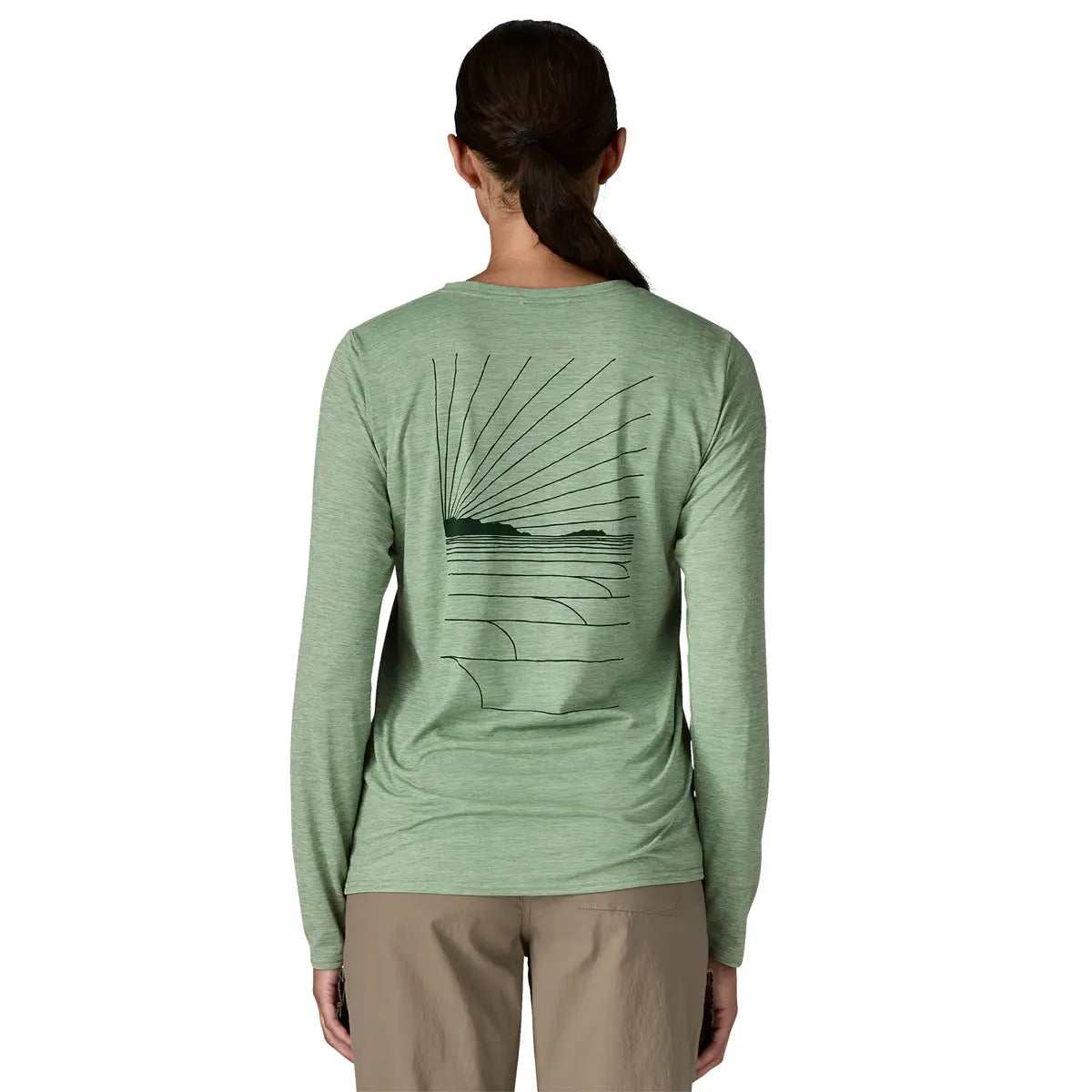 Patagonia W's L/S Capilene Cool Daily Graphic Shirt - Waters