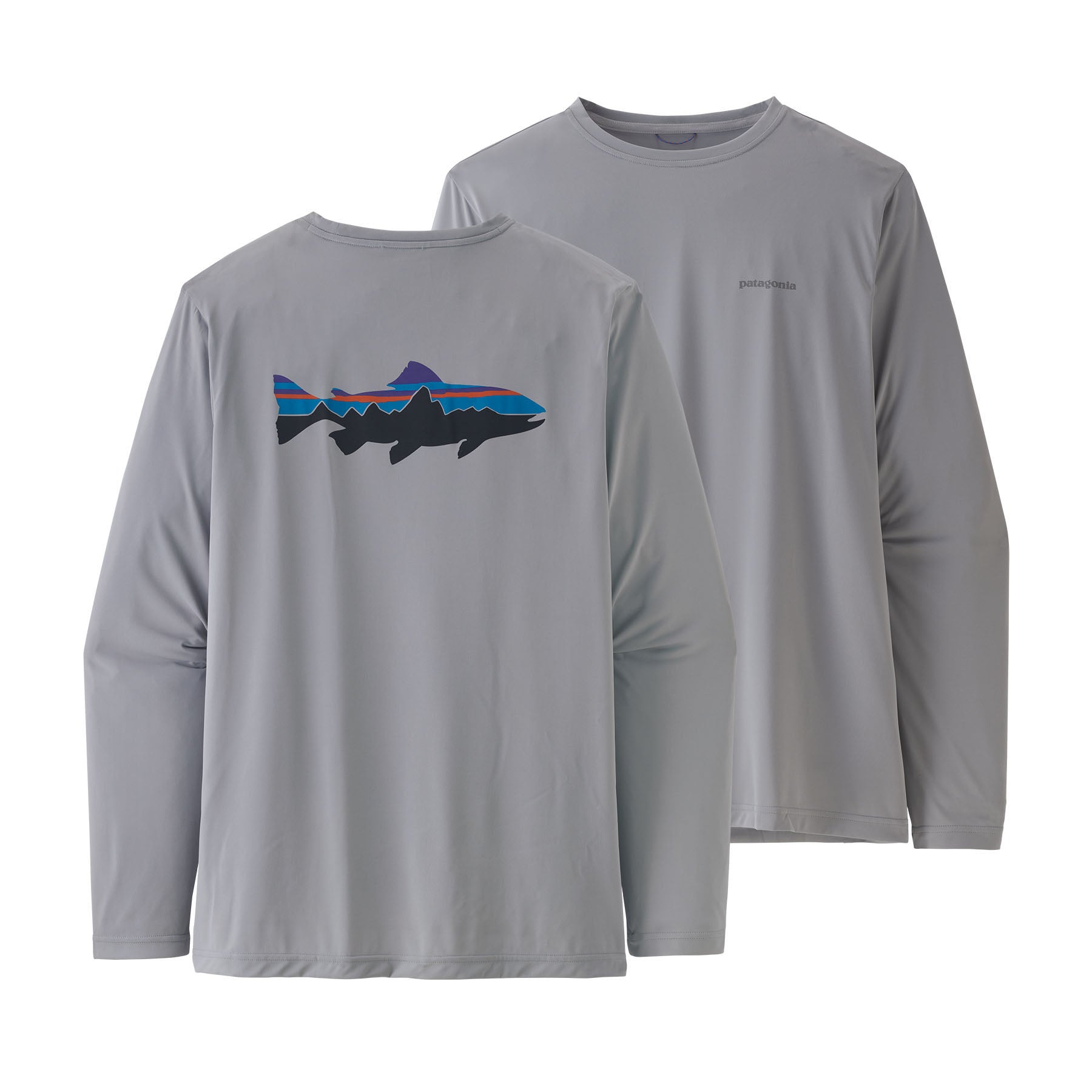 Patagonia M's L/S Capilene Cool Daily Fish Graphic Shirt