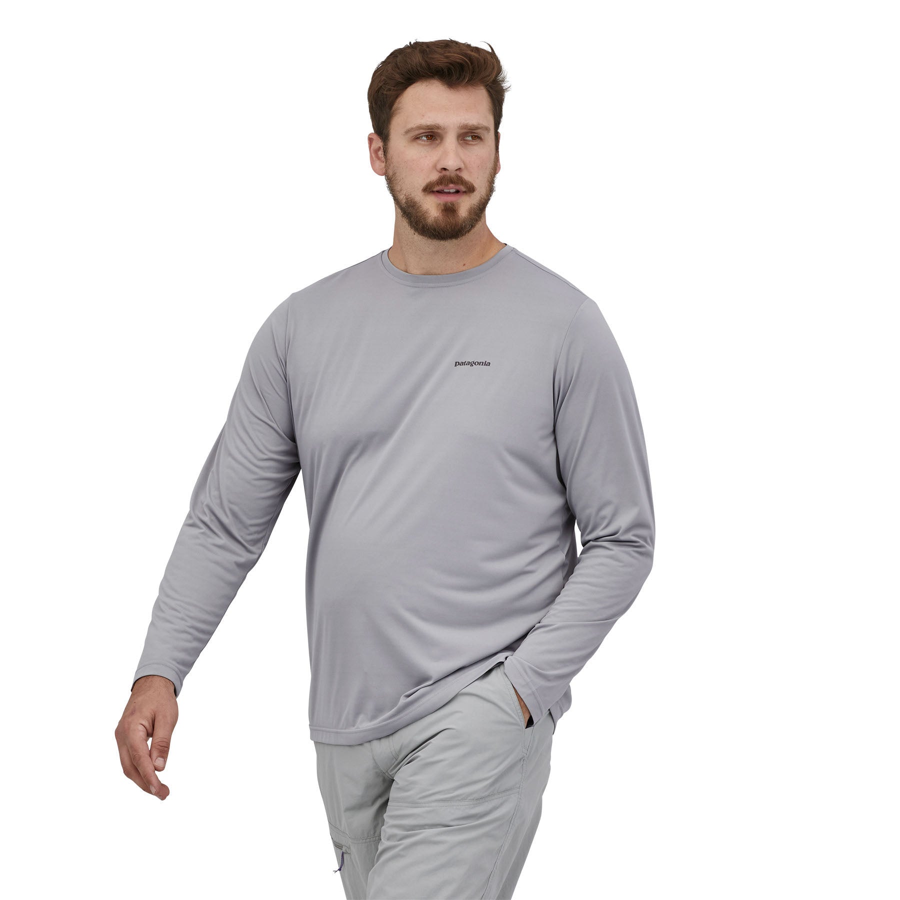Patagonia M's L/S Capilene Cool Daily Fish Graphic Shirt