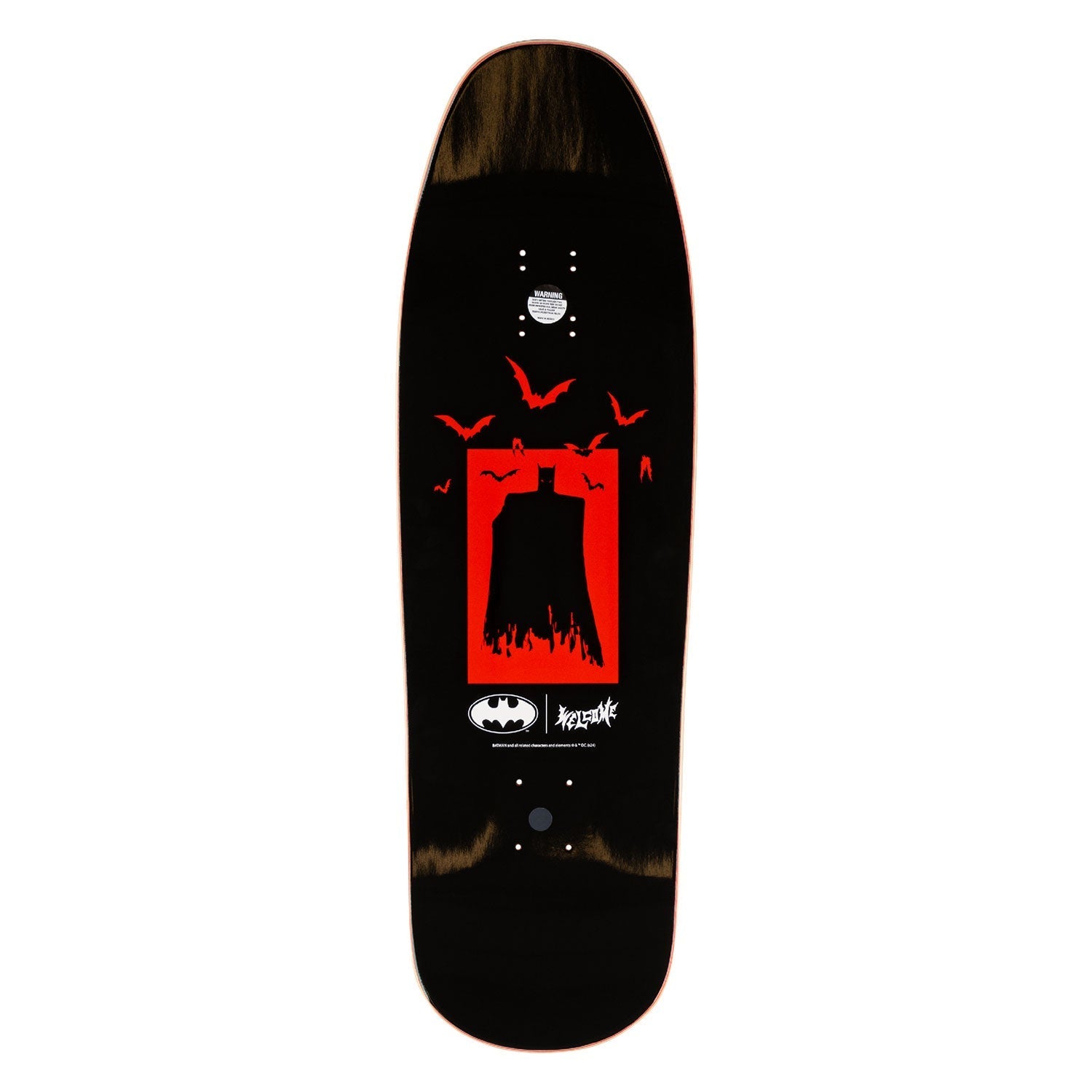Welcome x Batman Skateboard Deck Heart of Hush on Gaia Bone 9.6"