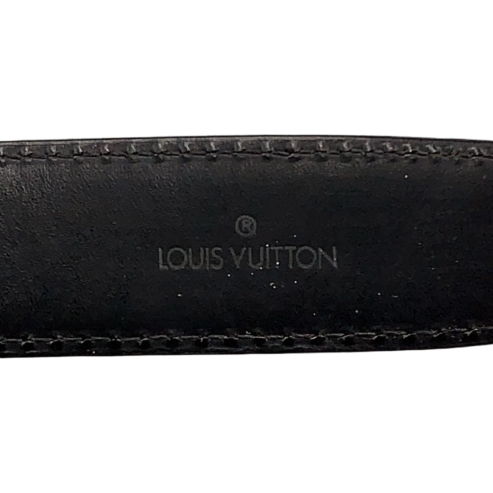 Louis Vuitton Ceinture Classic Epi Unknown Leather Black Belt Gold