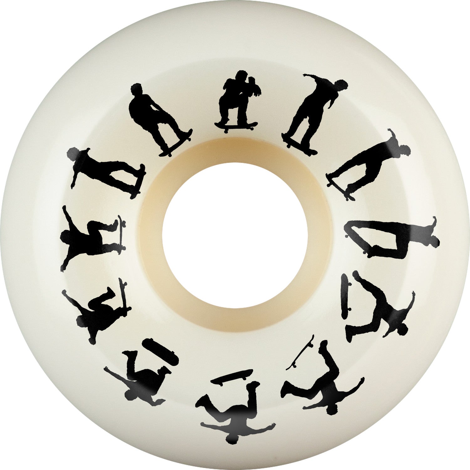 Bones X-Formula P-Rod SW Heel V5 Sidecut 54mm 95a Wheels - White (Set of 4)